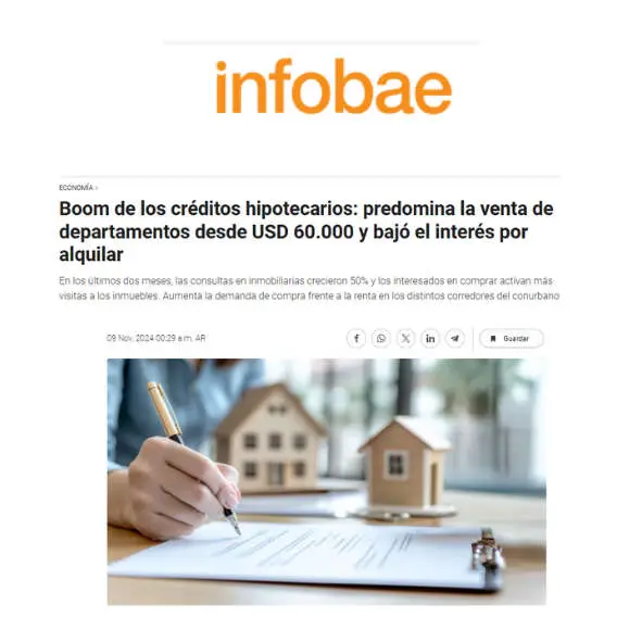 Barón Inmobiliaria en Infobae